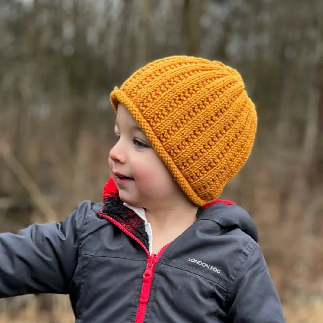 The Squash Hat Knitting Kit | Karabella Aurora 8 & Knitting Pattern (#358)