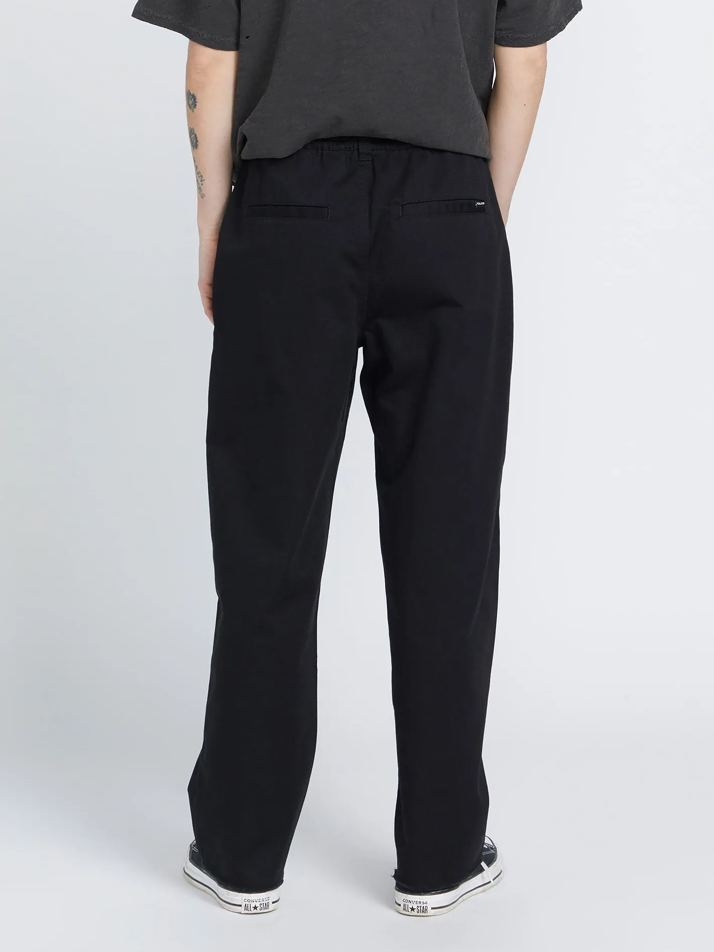 Thisthatthem Skate Chino Trousers - BLACK