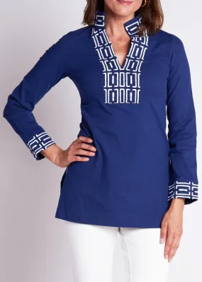 Tiki Tunic- Navy