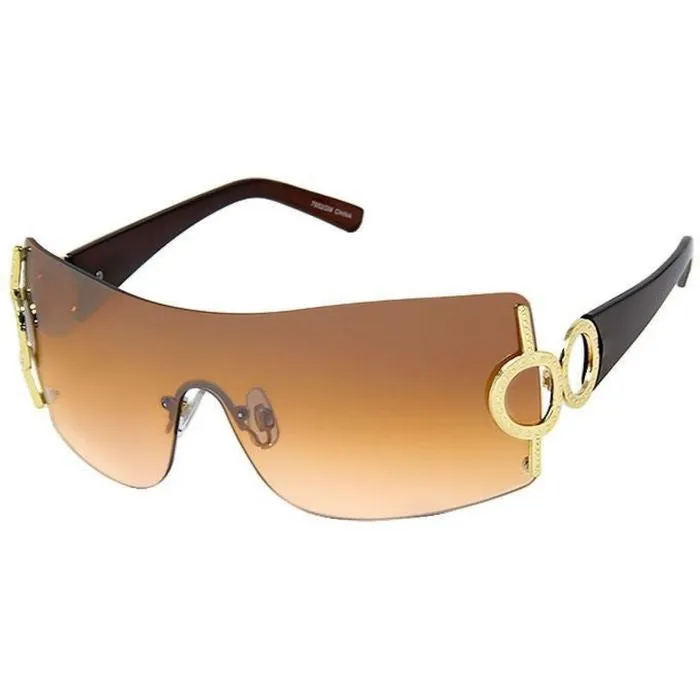 Tint Color Gold Circle Sunglasses