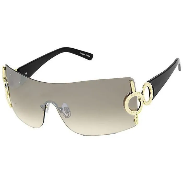 Tint Color Gold Circle Sunglasses