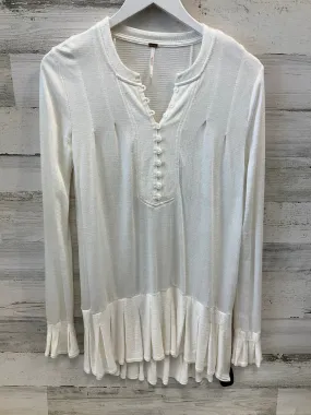 Tunic Long Sleeve By Free People In Cream, Size: Xs