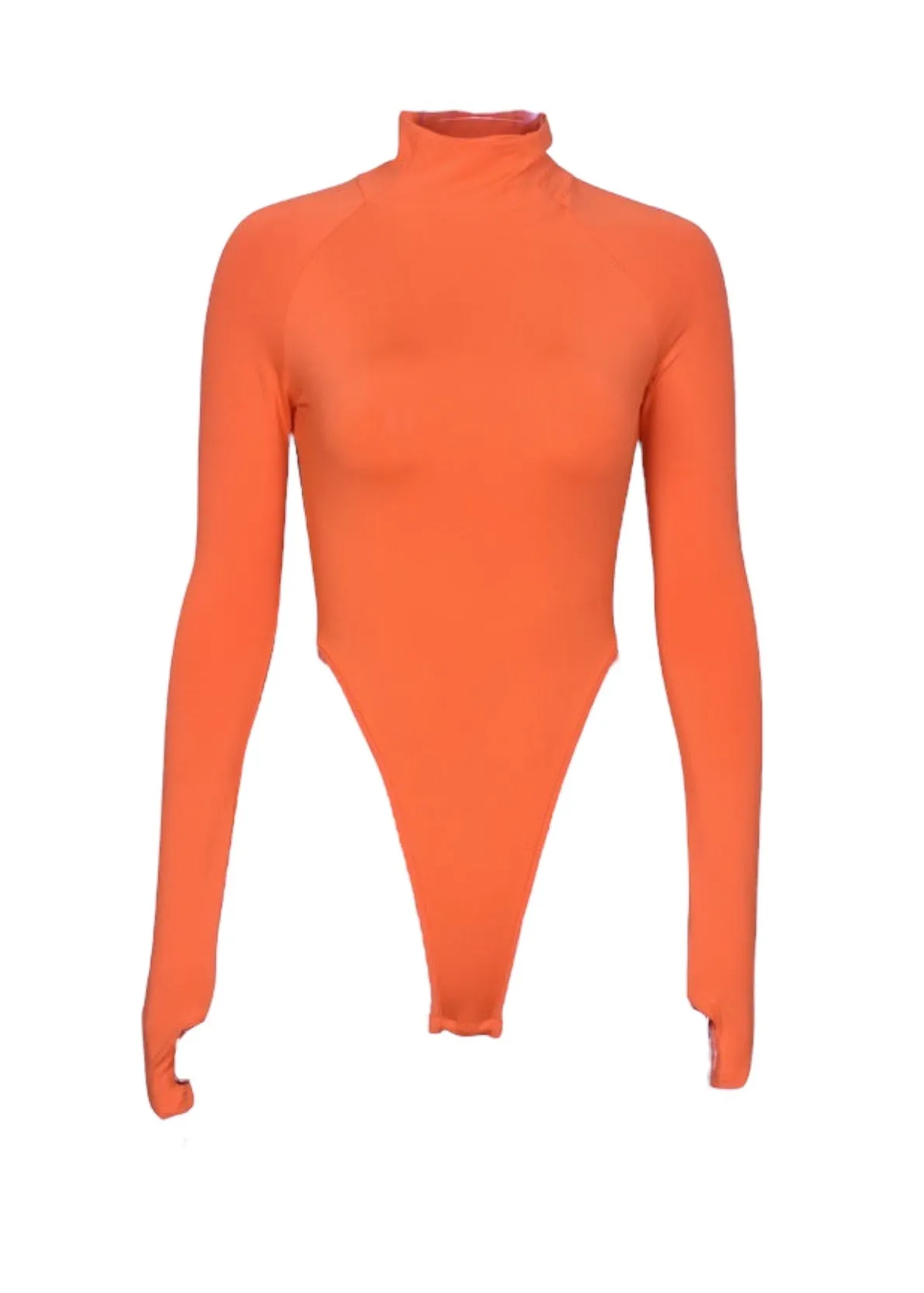 Turtleneck High-Cut Bodysuit