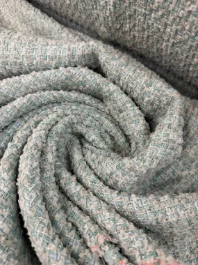 Tweed Bouclé Metallic - Bubble Mint