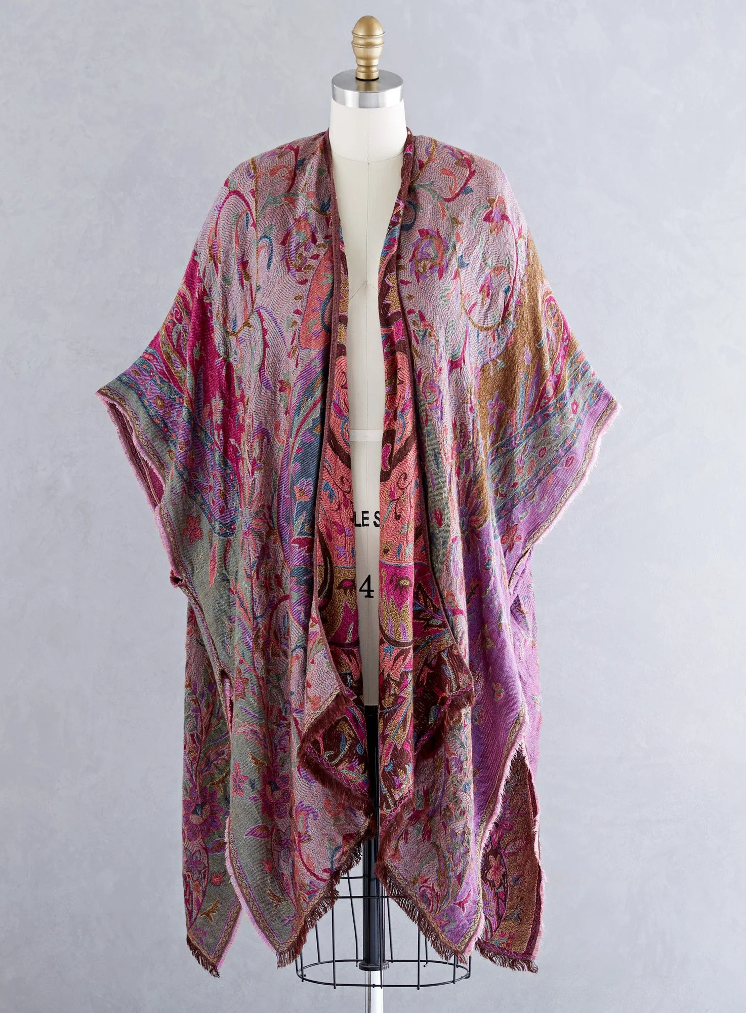 Vibrant Victorian Reversible Kimono Wrap