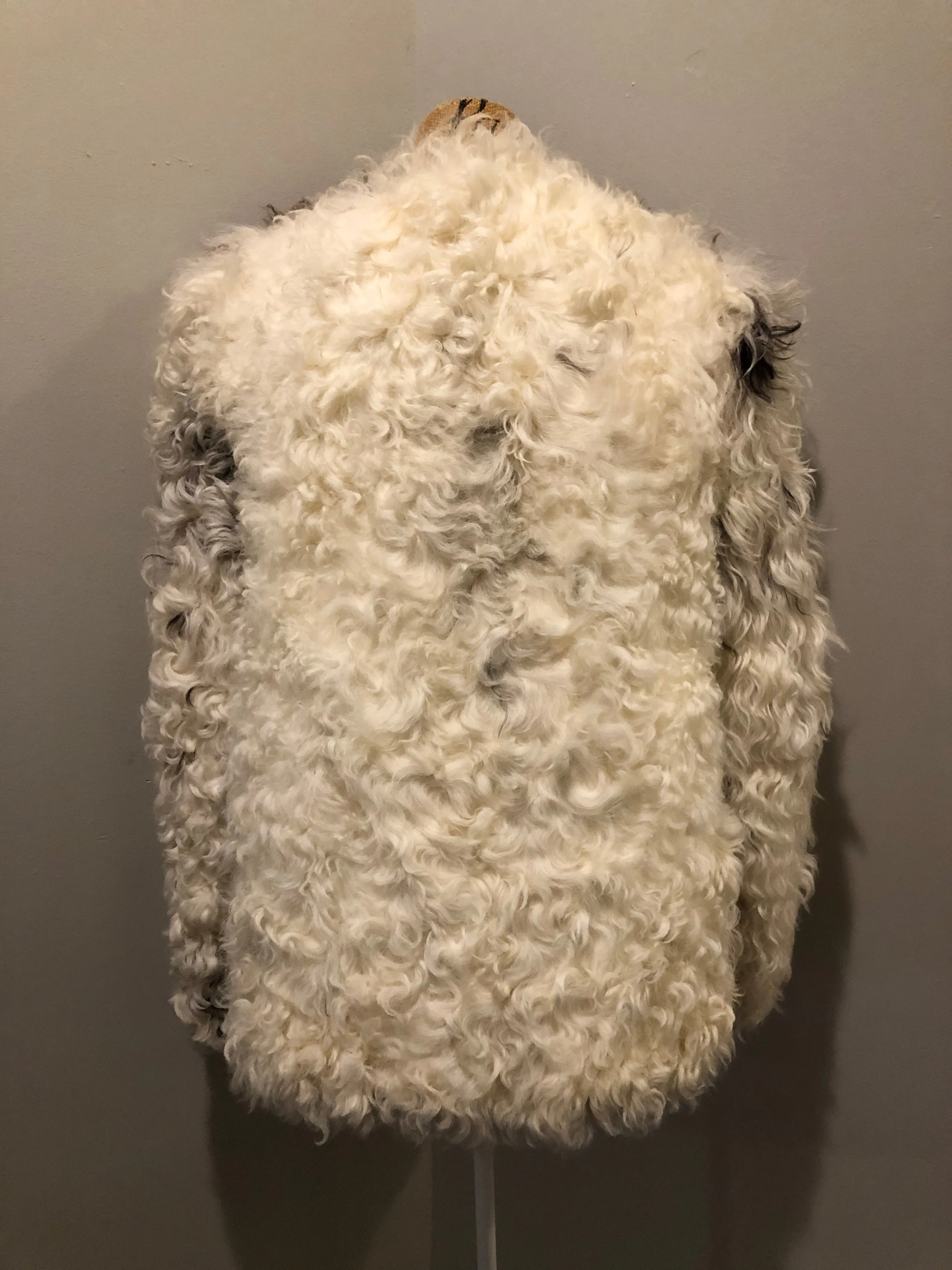 Vintage Mongolian Sheepskin Coat, SOLD