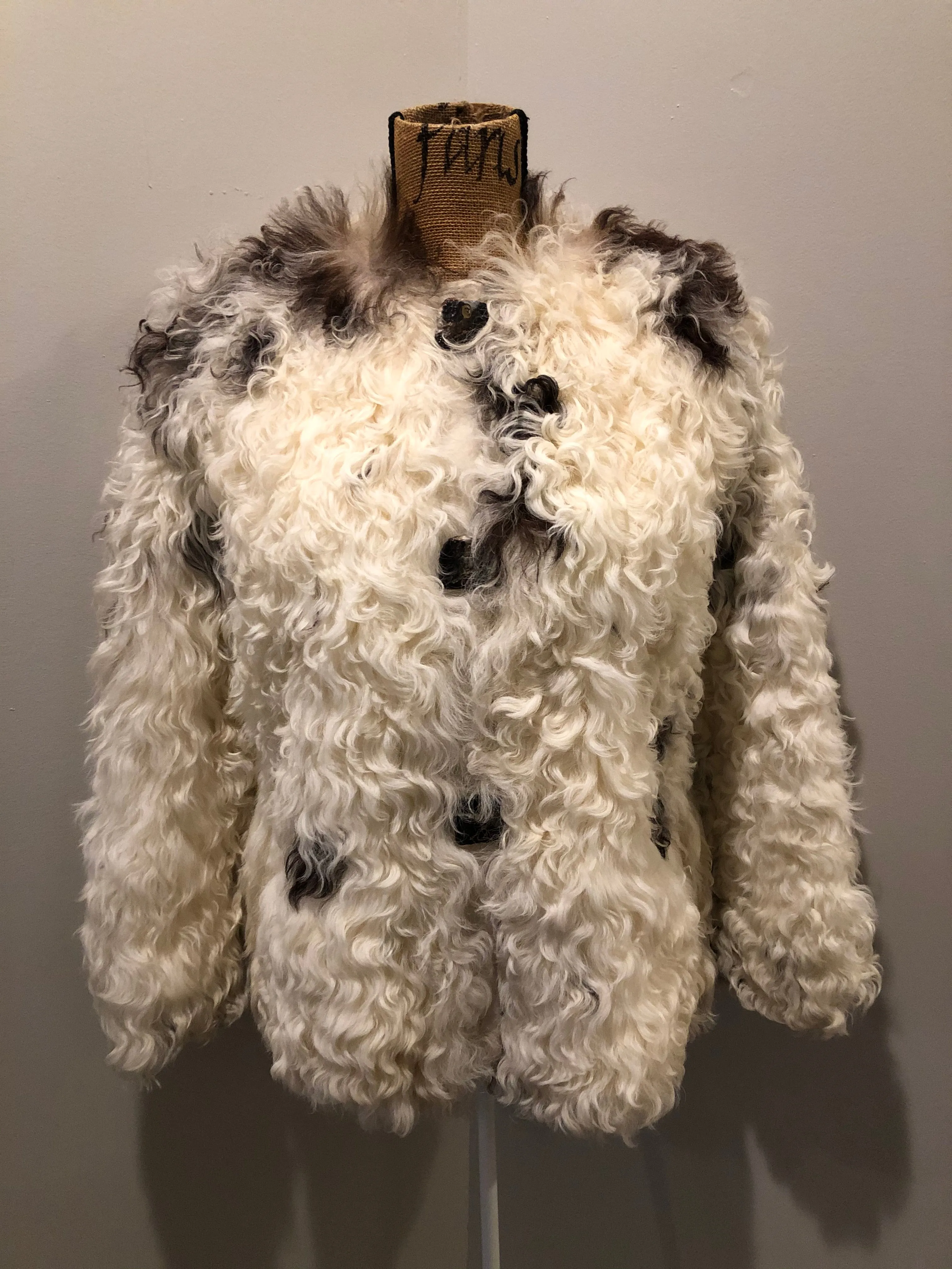 Vintage Mongolian Sheepskin Coat, SOLD