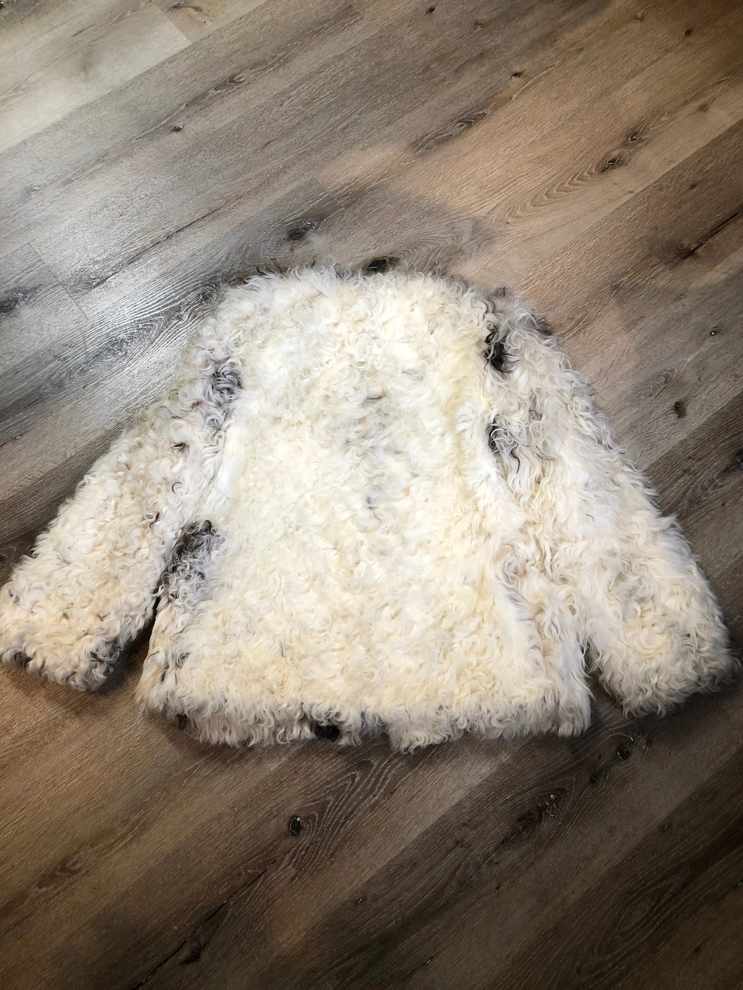 Vintage Mongolian Sheepskin Coat, SOLD