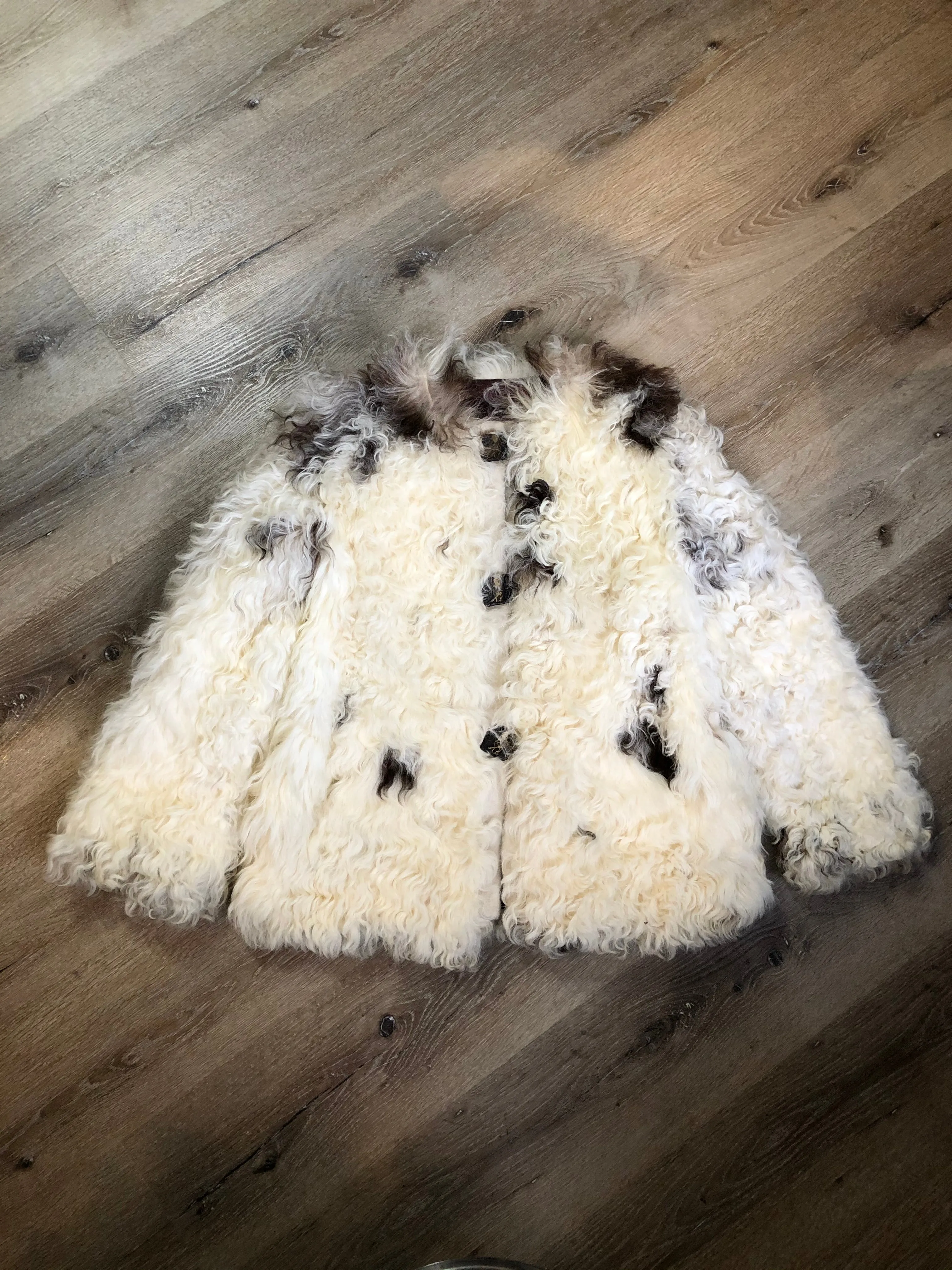 Vintage Mongolian Sheepskin Coat, SOLD