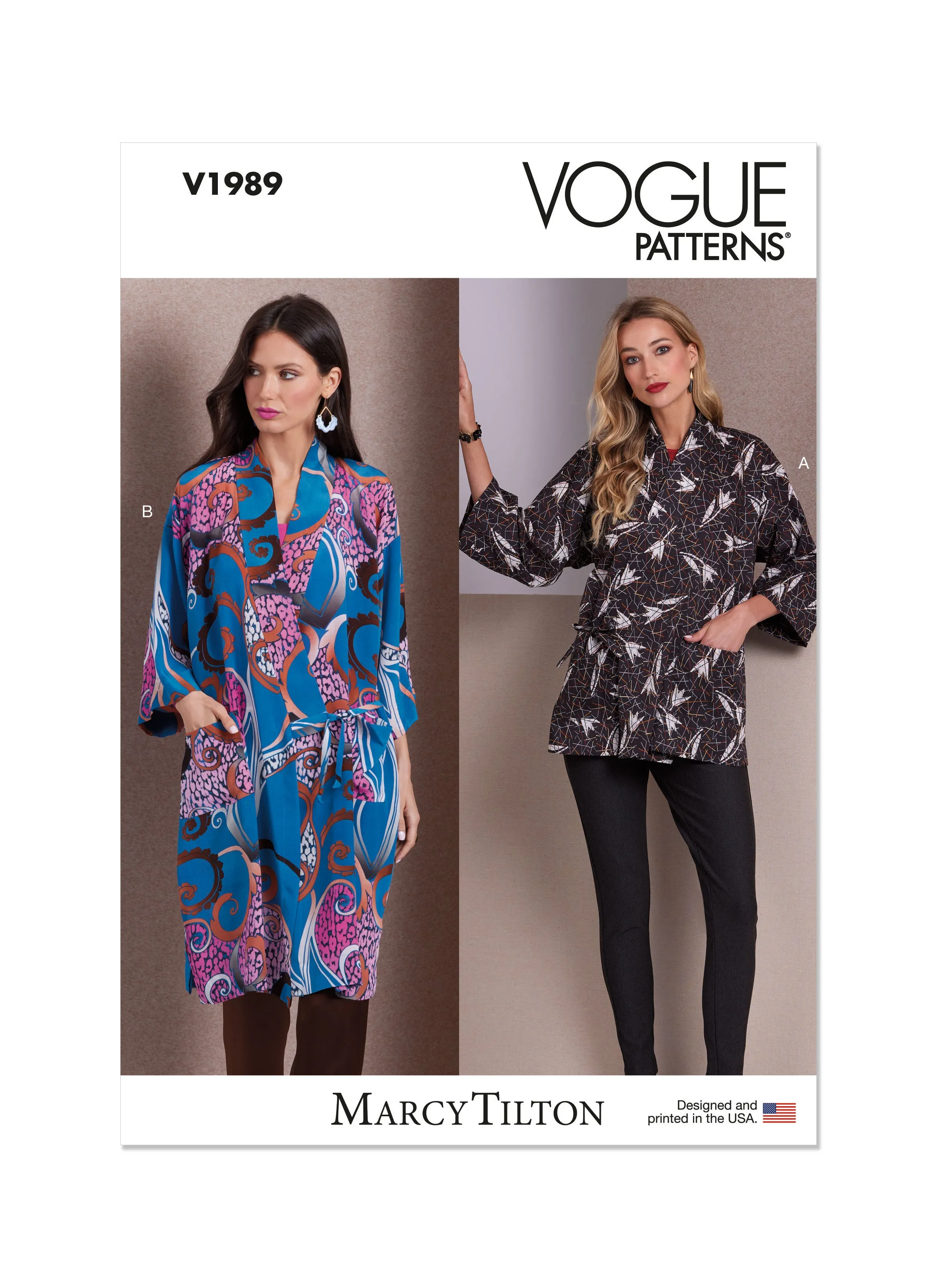 Vogue Pattern V1989 Misses' Jacket