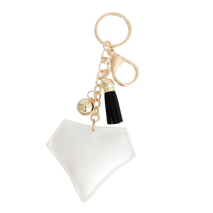 White Diamond Jewel Keychain