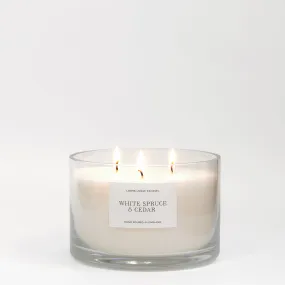 White Spruce and Cedar Luxury Scented Candle