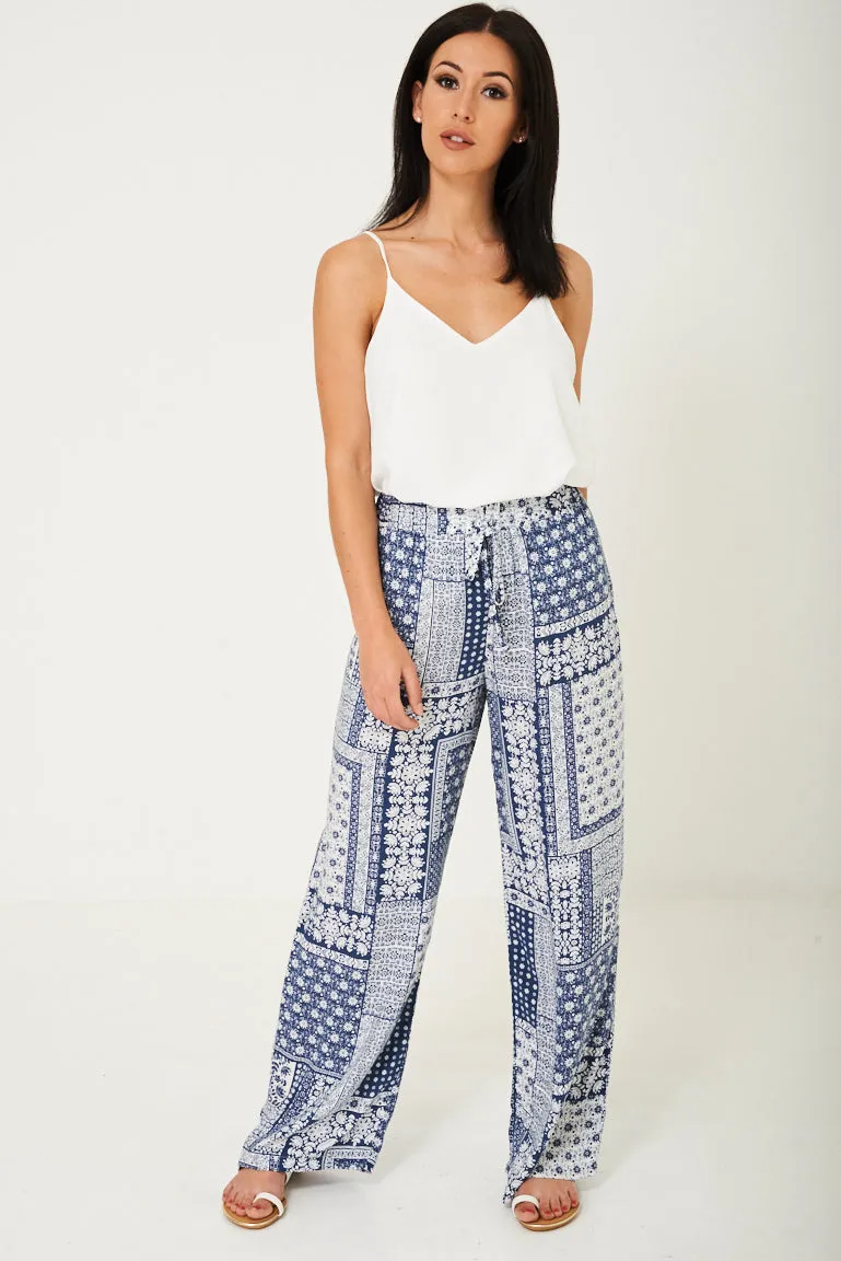 Wide Leg Summer Trousers Ex Brand