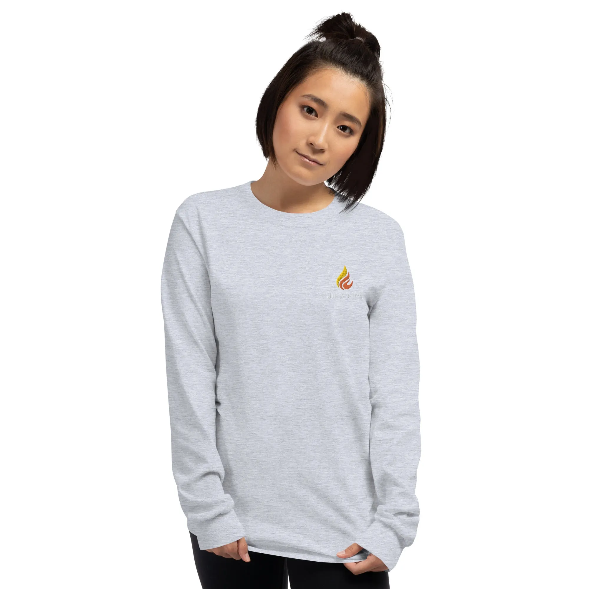 Wild Fire Embroidered Logo Long Sleeve Shirt