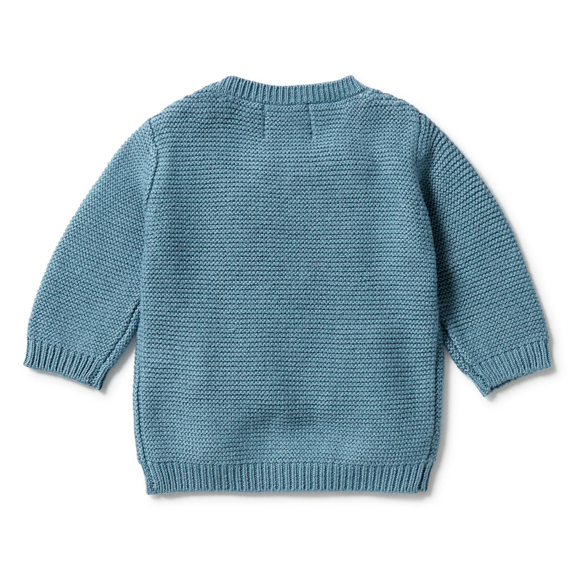 WILSON & FRENCHY KNITTED CABLE JUMPER BLUESTONE