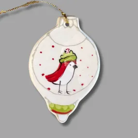 Winter Bird Bulb Ornament