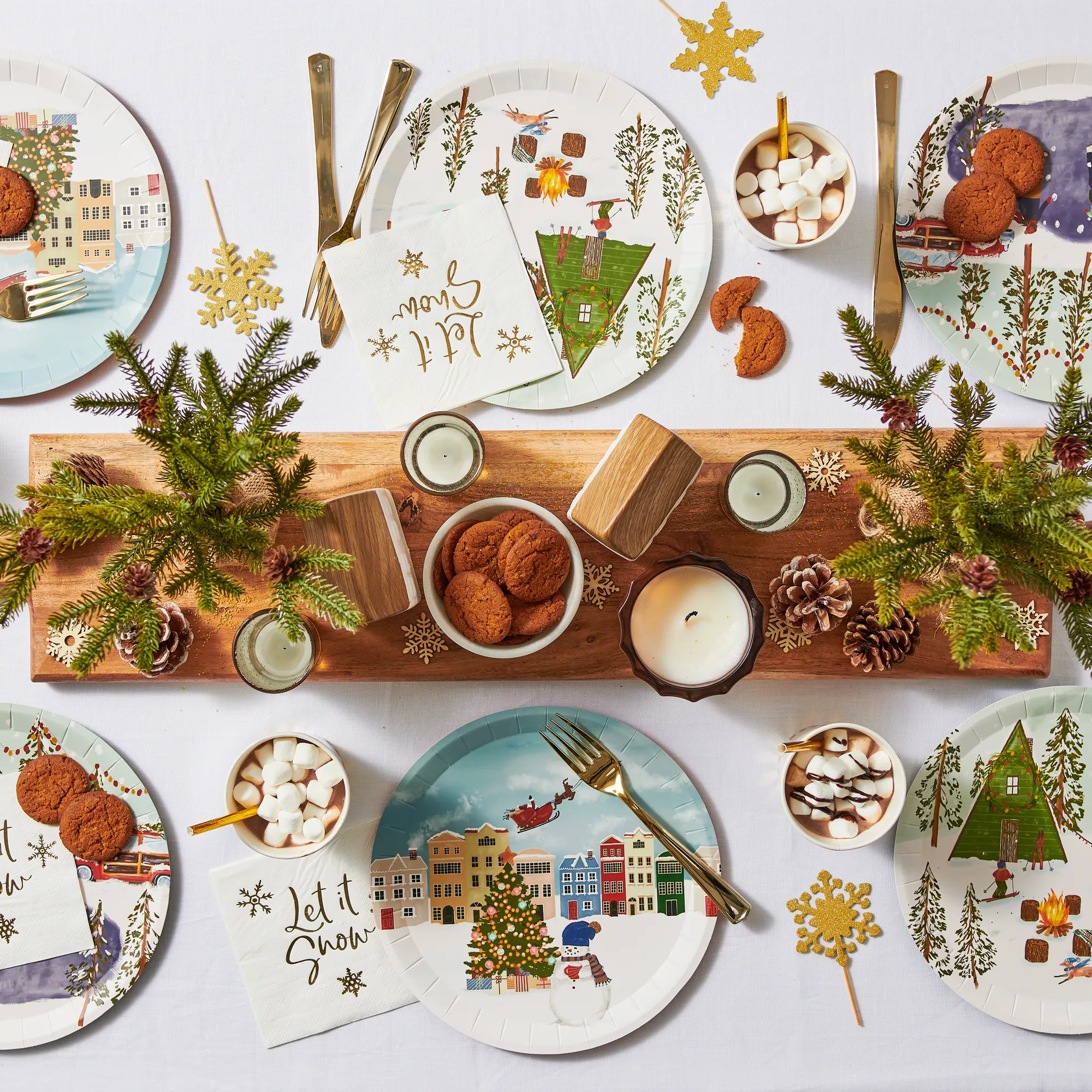 Winter Wonderland Large Plates (10 per pack)