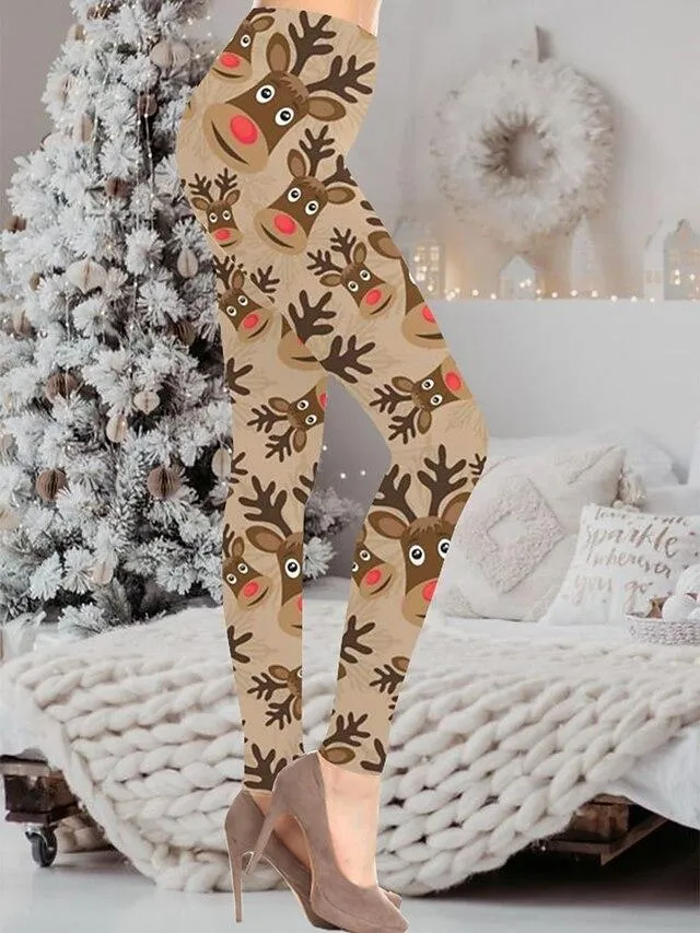 Women's Christmas Leggings Fashion Xmas Christmas Fall&Winter