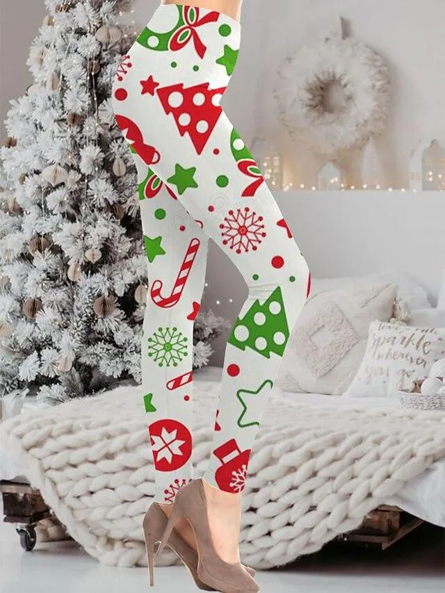 Women's Christmas Leggings Fashion Xmas Christmas Fall&Winter