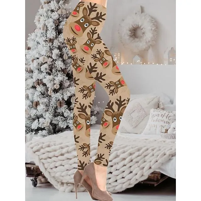 Women's Christmas Leggings Fashion Xmas Christmas Fall&Winter