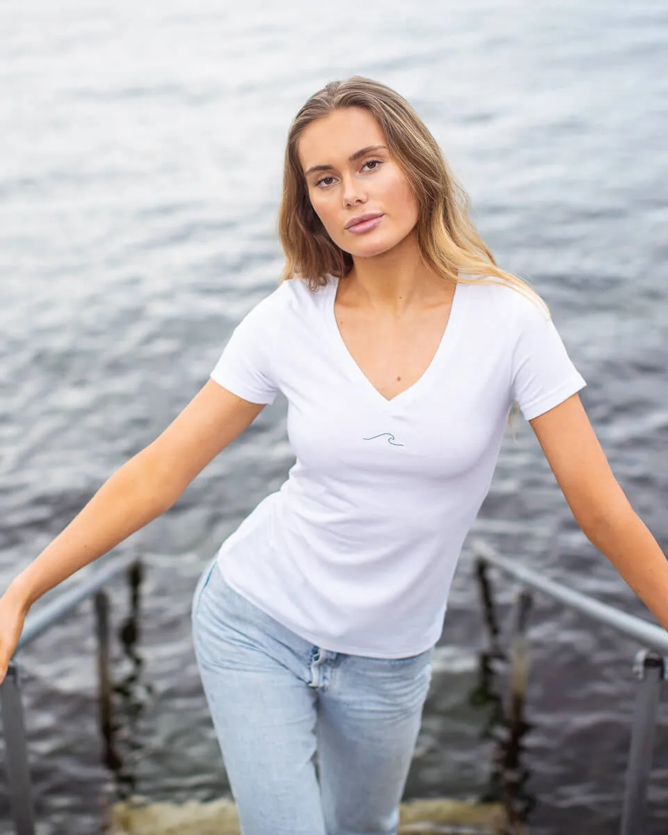 Women's Eco Ocean T-Shirt in Arctic White