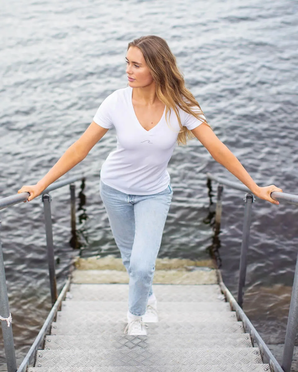 Women's Eco Ocean T-Shirt in Arctic White