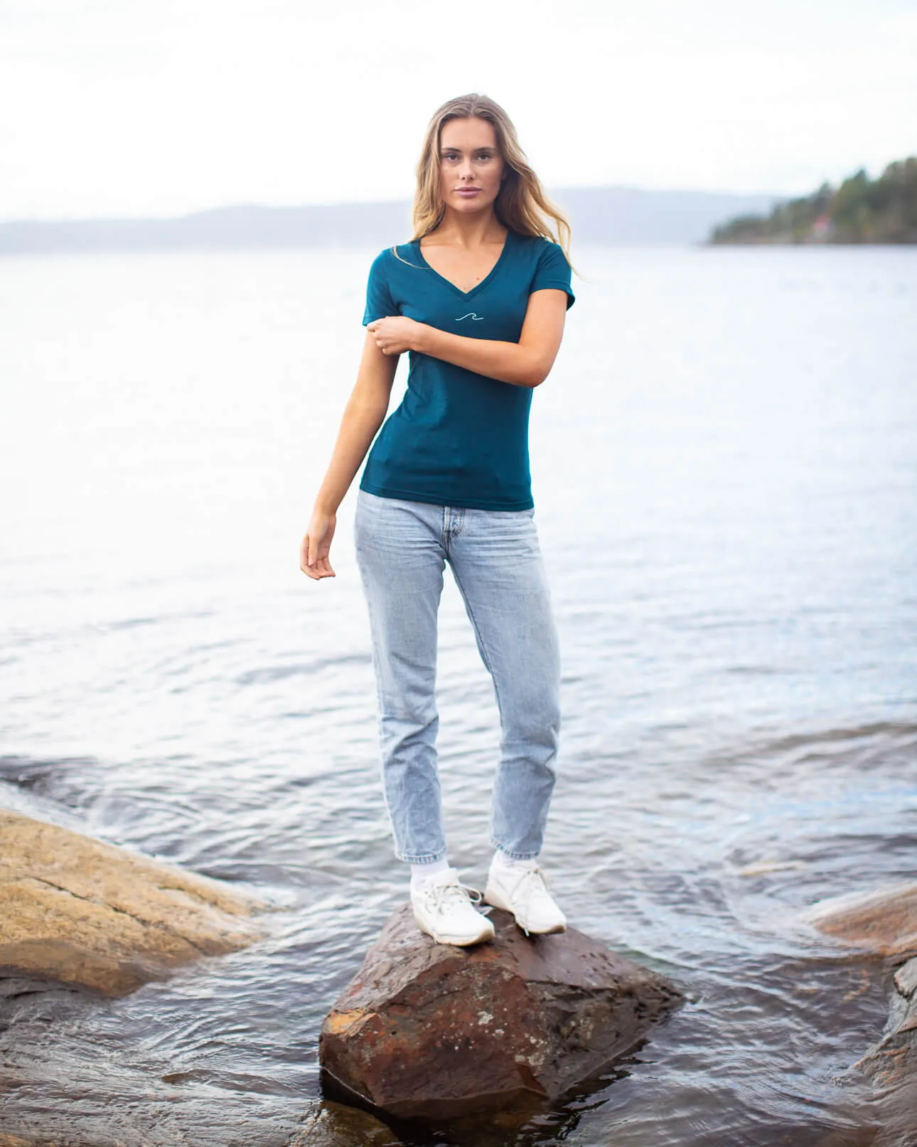 Women's Eco Ocean T-Shirt in Ocean Green