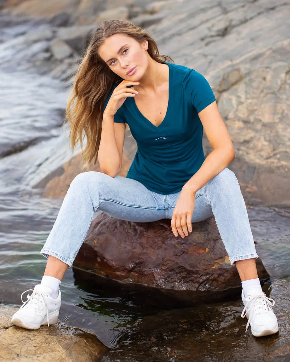 Women's Eco Ocean T-Shirt in Ocean Green