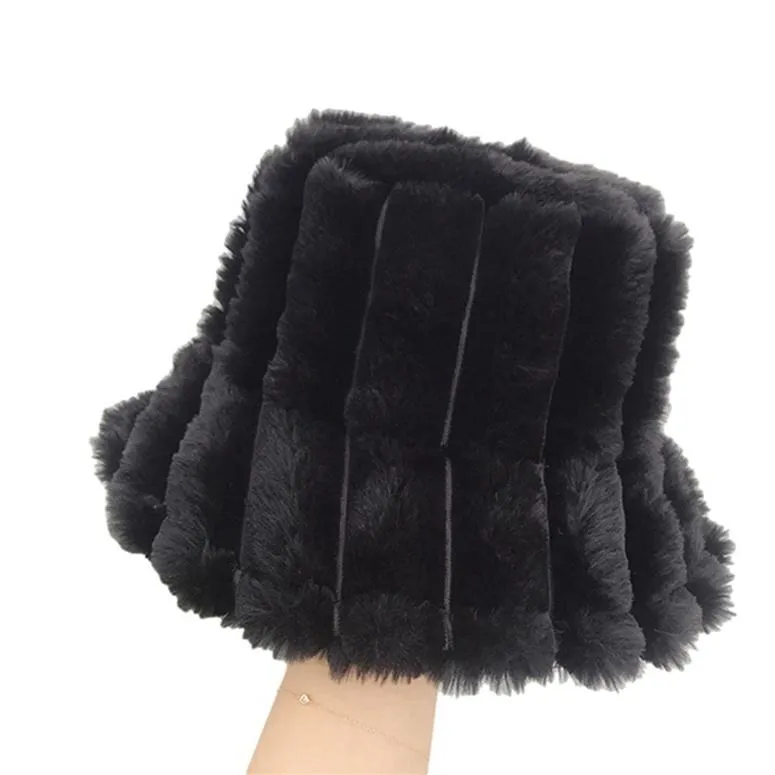 Women's Korean Style All-match Plush Fisherman Hat Casual Warm Soft Basin Hat