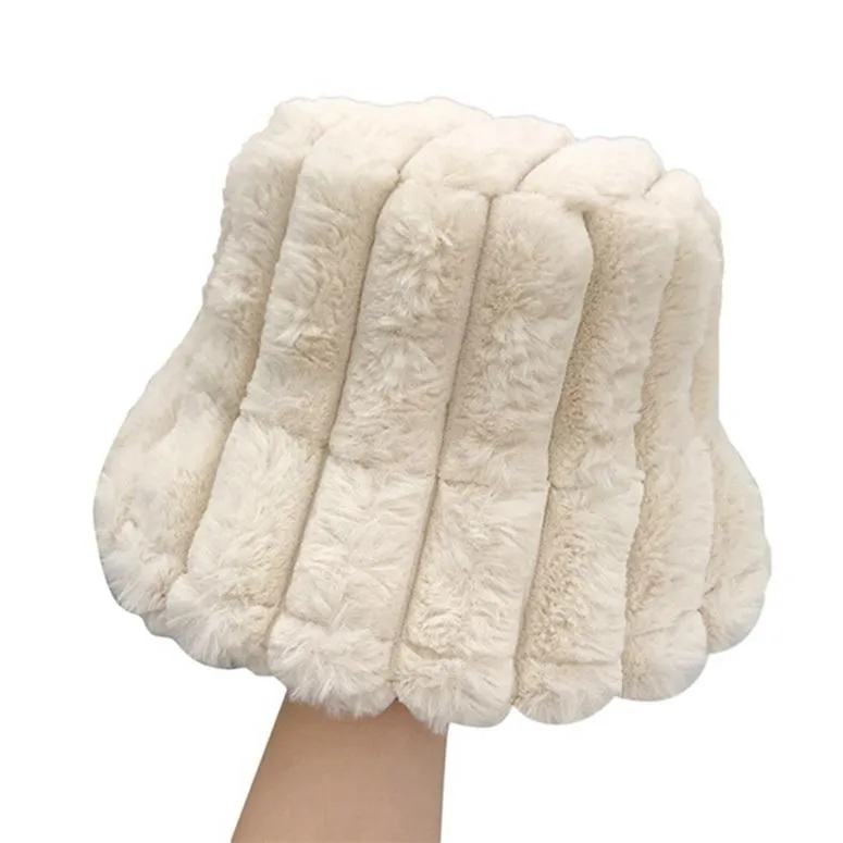 Women's Korean Style All-match Plush Fisherman Hat Casual Warm Soft Basin Hat