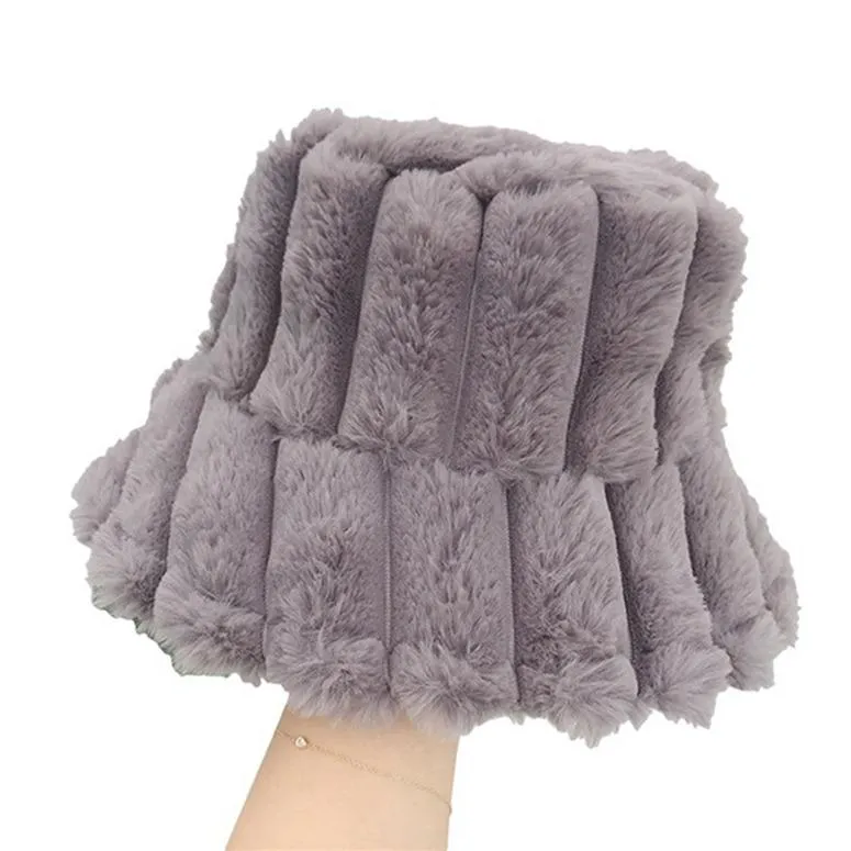 Women's Korean Style All-match Plush Fisherman Hat Casual Warm Soft Basin Hat