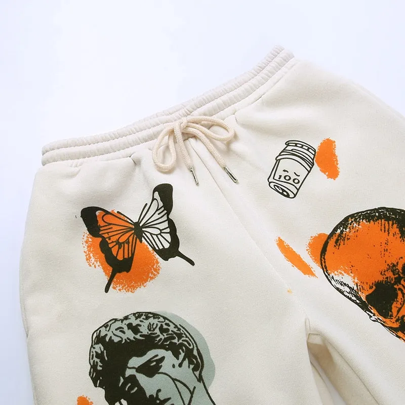 Women’s Unisex Cartoon Print Joggers