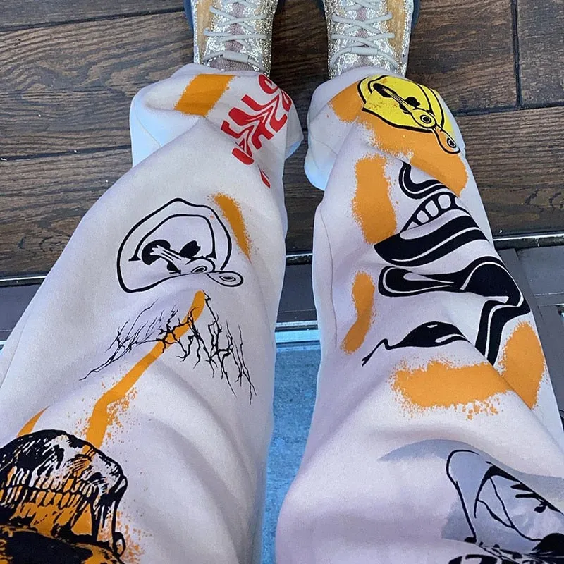 Women’s Unisex Cartoon Print Joggers