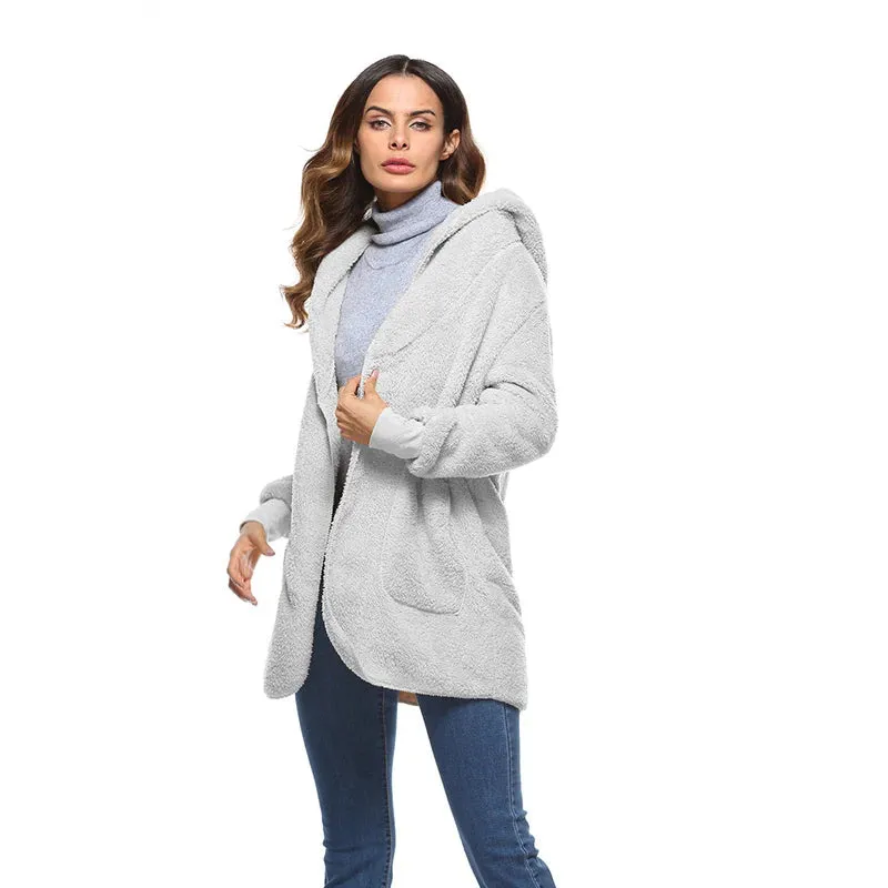 Women's Winter Faux Fur Hooded Coat