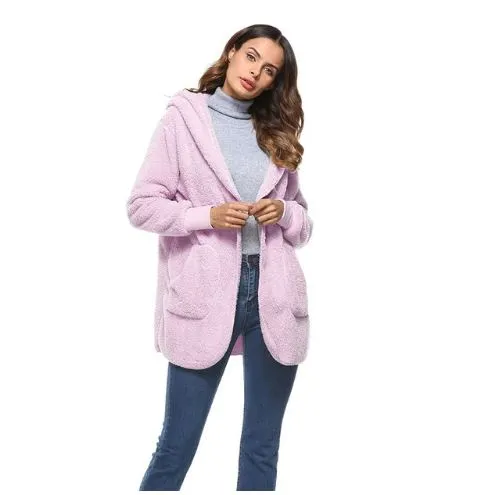 Women's Winter Faux Fur Hooded Coat