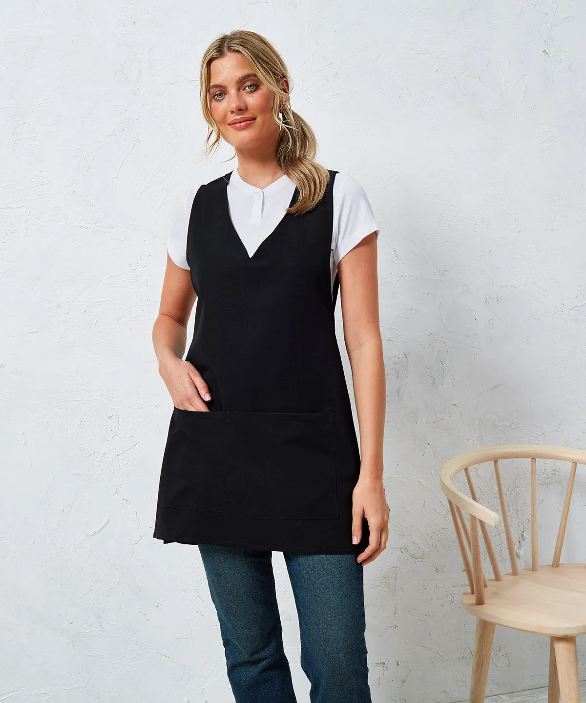 Wrap-around tunic | Black